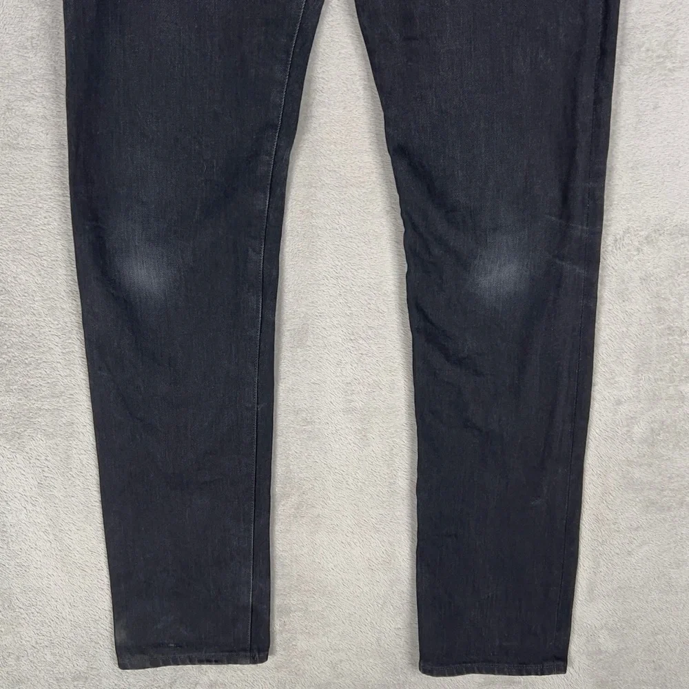 Tellason‎ Elgin Japanese Black Selvedge Jeans Men's 34x34 Slim Tapered 13.5 oz - Picture 3 of 16